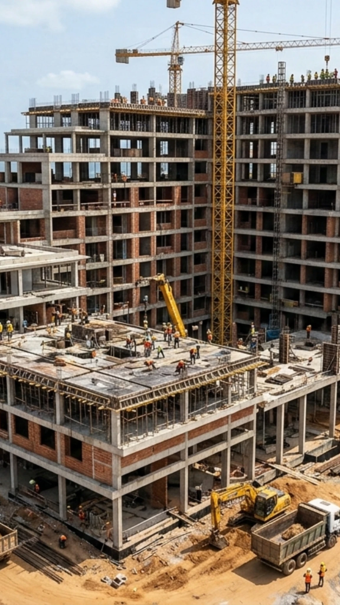 Construction site illustrating building costs in Togo in 2026